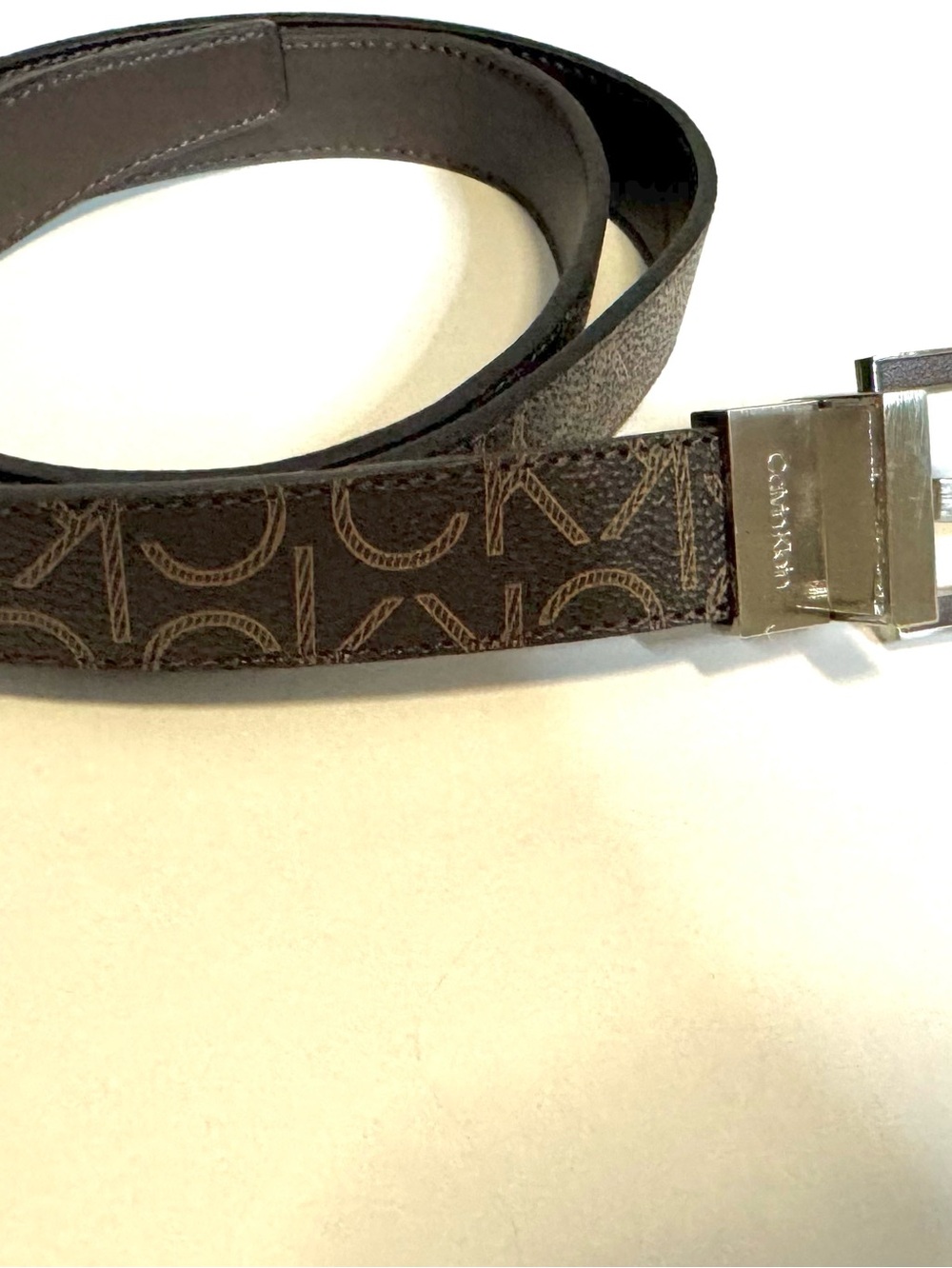 CK Calvin Klein women’s Large belt brown/ reversible dark brown